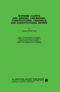 Cover image: Supreme Courts and Judicial Law-Making: Constitutional Tribunals and Constitutional Review 9789024732036