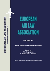 Titelbild: European Air Law Association 1st edition 9789041111395