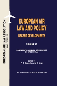Omslagafbeelding: European Air Law and Policy: Recent Developments 1st edition 9789041122476