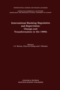 Titelbild: International Banking Regulation and Supervision: Change and Transformation in the 1990s 1st edition 9781853339981
