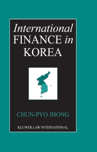 Titelbild: International Finance in Korea 9789041188922