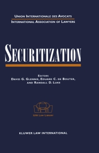 Cover image: Securitization 1st edition 9789041196873