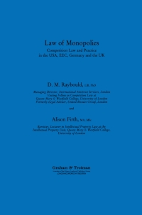 Cover image: Law of Monopolies 9781853336249