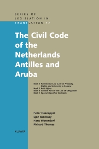 صورة الغلاف: The Civil Code of the Netherlands Antilles and Aruba 1st edition 9789041117670
