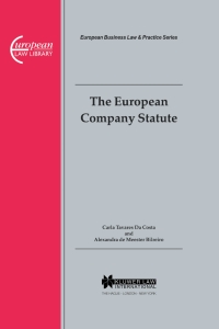 Omslagafbeelding: The European Company Statute 9789041120274