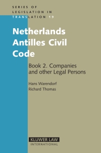 Cover image: Netherlands Antilles Civil Code 1st edition 9789041123206