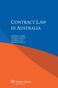 Omslagafbeelding: Contract Law in Australia 9789041151698