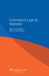 Cover image: Contract Law in Sweden 9789041160041