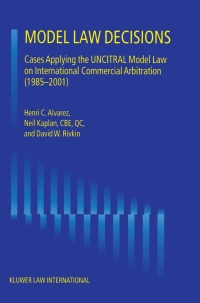 Cover image: Model Law Decisions 9789041119254
