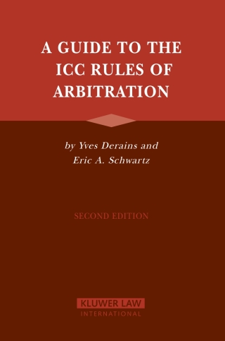 Cover image: A Guide to the ICC Rules of Arbitration 2nd edition 9789041122681