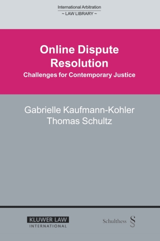 Cover image: Online Dispute Resolution 9789041123183