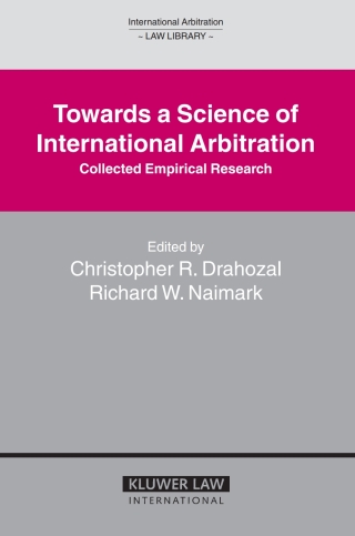 Cover image: Towards a Science of International Arbitration 1st edition 9789041123220