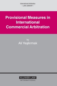 Cover image: Provisional Measures in International Commercial Arbitration 9789041123534