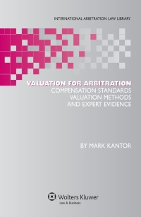 Cover image: Valuation for Arbitration 9789041127358