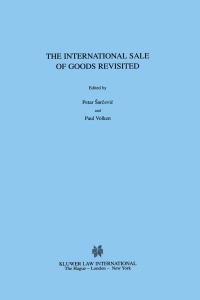 Cover image: The International Sale of Goods Revisited 1st edition 9789041116154