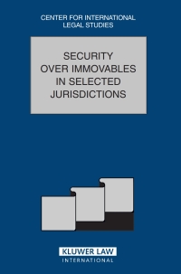 Cover image: Security over Immovables in Selected Jurisdictions 1st edition 9789041124302