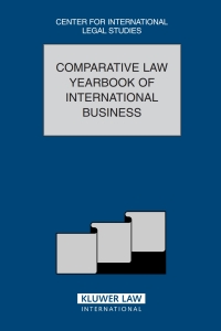 Cover image: Comparative Law Yearbook of International Business 1st edition 9789041124319