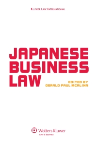 Cover image: Japanese Business Law 1st edition 9789041126597