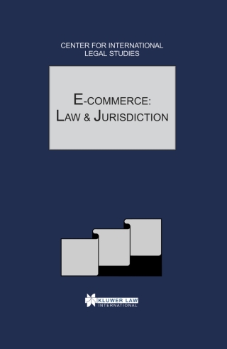 Cover image: E-Commerce: Law and Jurisdiction 1st edition 9789041199102