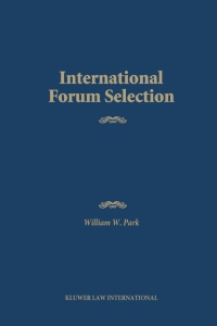 Titelbild: International Forum Selection 9789065448835