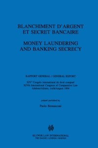 Cover image: Money Laundering and Banking Secrecy 1st edition 9789041101501