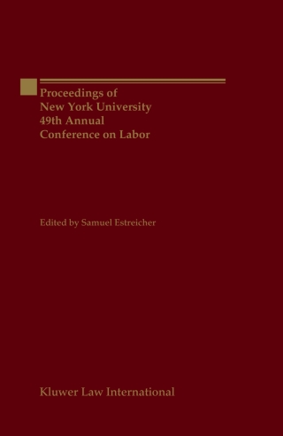 Imagen de portada: Proceedings of New York University 49th Annual Conference on Labor 1st edition 9789041110008