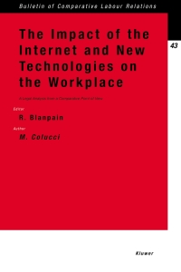 表紙画像: The Impact of the Internet and New Technologies on the Workplace 9789041118240