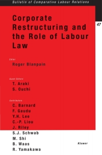 Cover image: Corporate Restructuring and the Role of Labour Law 1st edition 9789041119490