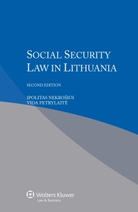 Titelbild: Social Security Law in Lithuania 2nd edition 9789041154408
