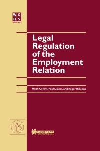 Imagen de portada: Legal Regulation of the Employment Relation 1st edition 9789041198129