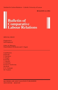 Cover image: Bulletin of Comparative Labour Relations 1st edition 9789065446138
