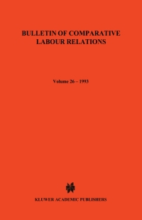 Cover image: Bulletin of Comparative Labour Relations 1st edition 9789065446961
