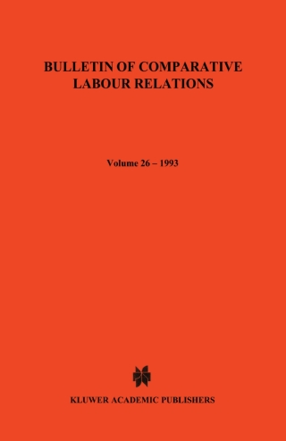Cover image: Bulletin of Comparative Labour Relations 1st edition 9789065446961