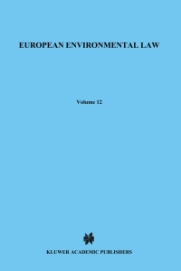 表紙画像: European Environmental Law 9789041108777