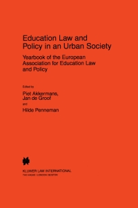 Cover image: Education Law and Policy in an Urban Society 1st edition 9789041111463