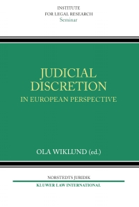 Cover image: Judicial Discretion in European Perspective 1st edition 9789041120229