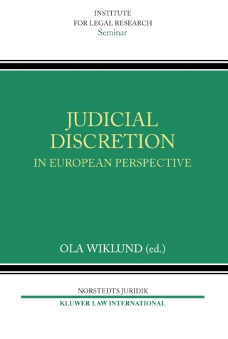 Cover image: Judicial Discretion in European Perspective 1st edition 9789041120229