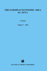 表紙画像: The European Economic Area EC-EFTA 1st edition 9789065448156