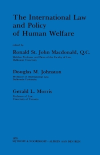 Cover image: The International Law and Policy of Human Welfare 1st edition 9789028608085