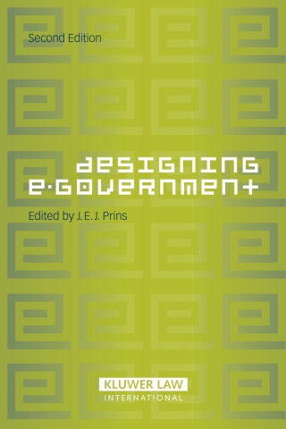 Cover image: Designing e-Government 2nd edition 9789041124364