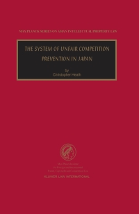 Cover image: The System of Unfair Competition Prevention in Japan 9789041198372