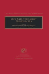 صورة الغلاف: Legal Rules of Technology Transfer in Asia 1st edition 9789041198839
