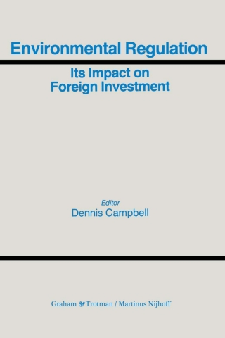 Imagen de portada: Environmental Regulation 1st edition 9781853337260