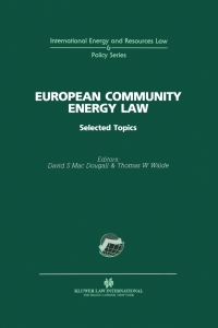صورة الغلاف: European Community Energy Law 1st edition 9781853339622