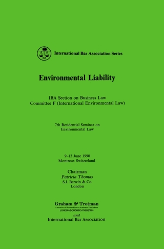 Immagine di copertina: Environmental Liability 9781853335617
