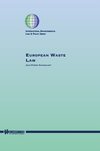 Cover image: European Waste Law 1st edition 9789041106728