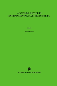 Cover image: Access to Justice in Environmental Matters in the EU 1st edition 9789041118264