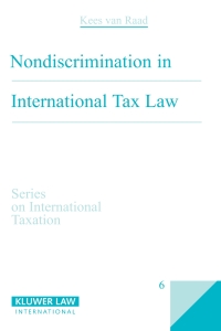 Cover image: Nondiscrimination in International Tax Law 9789065442666
