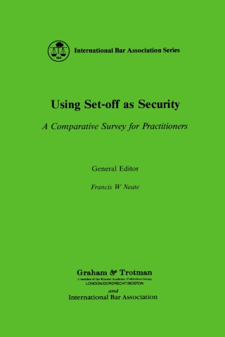 Imagen de portada: Using Set-Off as Security 1st edition 9781853333637