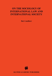 صورة الغلاف: On The Sociology of International Law & International Socitey 9789024703999